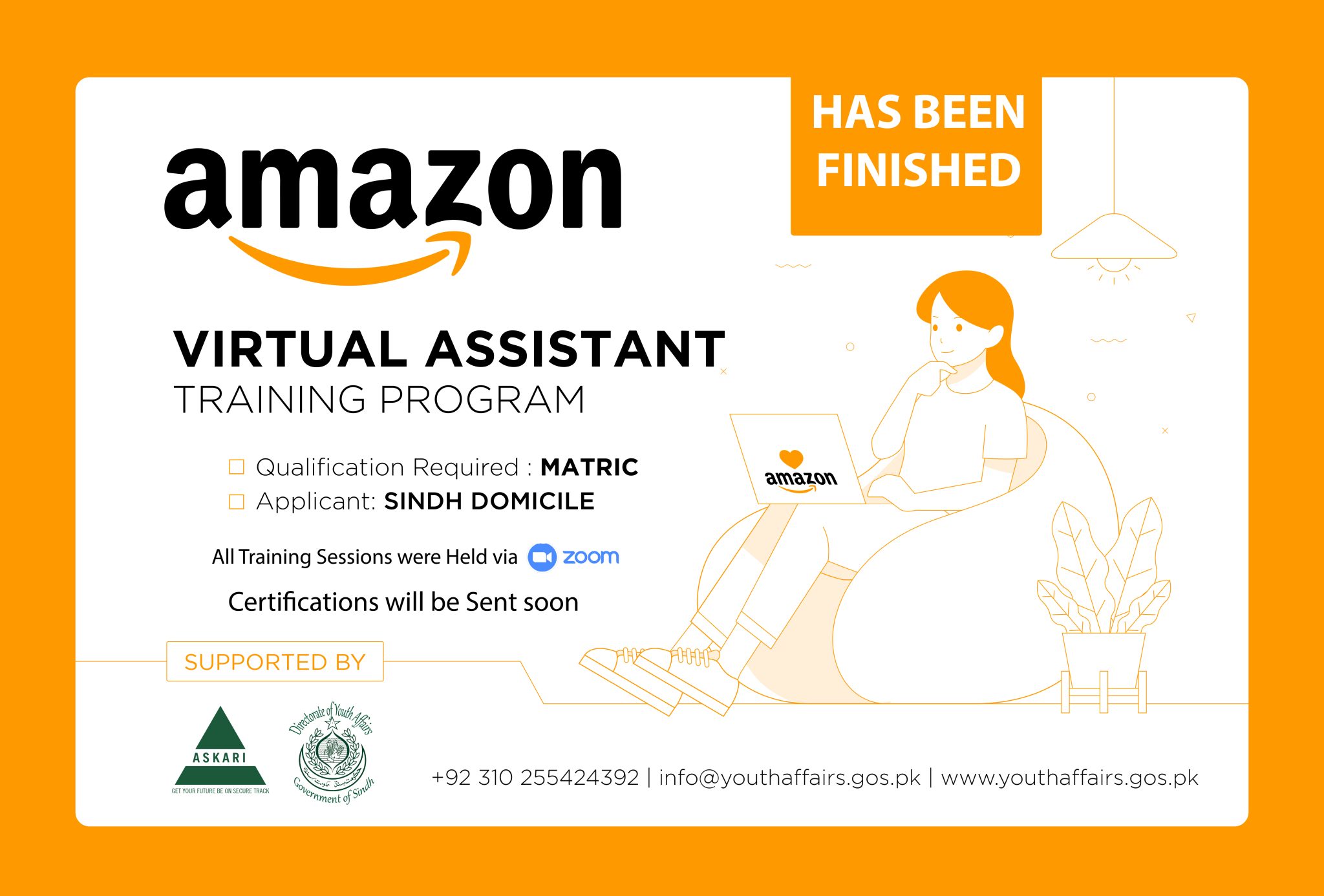 Amazon Virtual Assistant Training Program have been finished